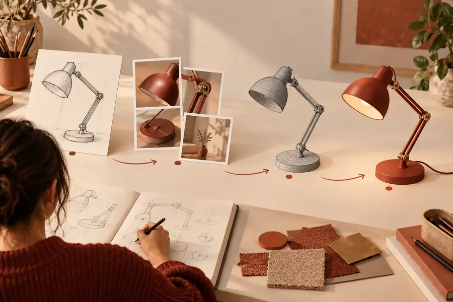 Three-dimensional asset representing the result of a modeling workflow